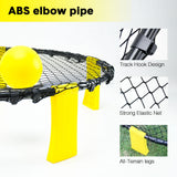 Darrahopens Baby & Kids > Baby & Kid's Toys > Outdoor Play Equipment Portable Outdoor Spikeball Roundnet Game Set Team Beach Ball Game Bouncer Toy with Carrying Bag Net and 3 Balls Played Indoor Outdoor Lawn Beach Tailgating