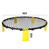 Darrahopens Baby & Kids > Baby & Kid's Toys > Outdoor Play Equipment Portable Outdoor Spikeball Roundnet Game Set Team Beach Ball Game Bouncer Toy with Carrying Bag Net and 3 Balls Played Indoor Outdoor Lawn Beach Tailgating