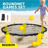 Darrahopens Baby & Kids > Baby & Kid's Toys > Outdoor Play Equipment Portable Outdoor Spikeball Roundnet Game Set Team Beach Ball Game Bouncer Toy with Carrying Bag Net and 3 Balls Played Indoor Outdoor Lawn Beach Tailgating