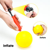 Darrahopens Baby & Kids > Baby & Kid's Toys > Outdoor Play Equipment Portable Outdoor Spikeball Roundnet Game Set Team Beach Ball Game Bouncer Toy with Carrying Bag Net and 3 Balls Played Indoor Outdoor Lawn Beach Tailgating