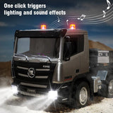 Darrahopens Baby & Kids > Baby & Kid's Toys > Outdoor Play Equipment Rc Flat Truck 9-Channel Alloy Remote Control Trailer