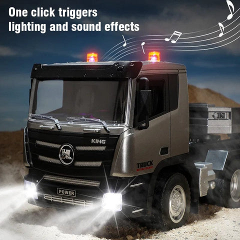 Darrahopens Baby & Kids > Baby & Kid's Toys > Outdoor Play Equipment Rc Flat Truck 9-Channel Alloy Remote Control Trailer
