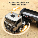 Darrahopens Baby & Kids > Baby & Kid's Toys > Outdoor Play Equipment Rc Flat Truck 9-Channel Alloy Remote Control Trailer