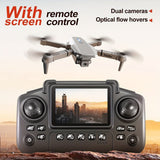 Darrahopens Baby & Kids > Baby & Kid's Toys > Outdoor Play Equipment S2 MAX drone, dual-camera drone, upgraded remote control, ESC camera, long-lasting battery, 360° intelligent infrared flight, flying toy, drone gift, beginner drone, FPV drone - Gray - Size Two batteries In Australia - Darrahopens