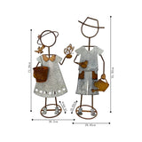 Darrahopens Baby & Kids > Baby & Kid's Toys > Outdoor Play Equipment Set 2 Farm Kids - Girl W Pot Planter Assorted 30x80cm
