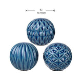 Darrahopens Baby & Kids > Baby & Kid's Toys > Outdoor Play Equipment Set 3 Blue Marbleized Balls 10cm