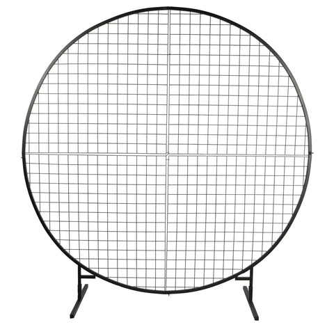 Darrahopens Baby & Kids > Baby & Kid's Toys > Outdoor Play Equipment Sturdy Circular Flower Wall / Event Stand 200cm Diameter (Black Frame)