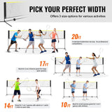 Darrahopens Baby & Kids > Baby & Kid's Toys > Outdoor Play Equipment VEVOR 20ft Badminton Net Set Outdoor Portable Volleyball Pickleball Tennis Net