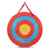 Darrahopens Baby & Kids > Baby & Kid's Toys > Outdoor Play Equipment VEVOR Archery Target, 5 Layers 20" Arrow Target, Traditional Solid Straw Round Archery Target Shooting Bow, Hand-Made Arrows Target, Coloured Rope Target for Backyard Outdoor Hunting Shooting Practice