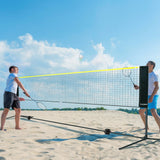 Darrahopens Baby & Kids > Baby & Kid's Toys > Outdoor Play Equipment VEVOR Badminton Net, Height Adjustable Volleyball Net, 17ft Wide Foldable Pickleball Net, Portable Easy Setup Tennis Net Set with Poles, Stand and Carry Bag, for Kids Backyard Game Indoor Outdoor Use