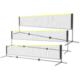 Darrahopens Baby & Kids > Baby & Kid's Toys > Outdoor Play Equipment VEVOR Badminton Net, Height Adjustable Volleyball Net, 17ft Wide Foldable Pickleball Net, Portable Easy Setup Tennis Net Set with Poles, Stand and Carry Bag, for Kids Backyard Game Indoor Outdoor Use