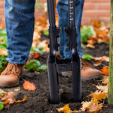 Darrahopens Baby & Kids > Baby & Kid's Toys > Outdoor Play Equipment VEVOR Post Hole Digger, Heavy Duty Post Hole Digger with Fiberglass Handle, Manual Hole Digger with Scale Markings and Metal Blade, Post Hole Digger Tool for Digging Gardening and Outdoors, 1460 mm