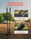 Darrahopens Baby & Kids > Baby & Kid's Toys > Outdoor Play Equipment VEVOR Post Hole Digger, Heavy Duty Post Hole Digger with Fiberglass Handle, Manual Hole Digger with Scale Markings and Metal Blade, Post Hole Digger Tool for Digging Gardening and Outdoors, 1460 mm