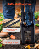 Darrahopens Baby & Kids > Baby & Kid's Toys > Outdoor Play Equipment VEVOR Post Hole Digger, Heavy Duty Post Hole Digger with Fiberglass Handle, Manual Hole Digger with Scale Markings and Metal Blade, Post Hole Digger Tool for Digging Gardening and Outdoors, 1460 mm