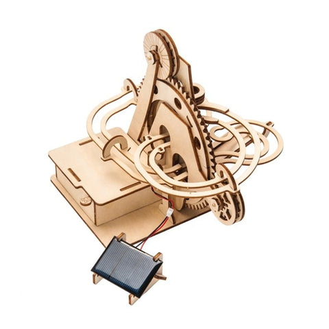 Darrahopens Baby & Kids > Baby & Kid's Toys > Pretend Play 3D Wooden Marble Run Puzzle Craft Toy, Gift for Adults & Teen Boys Girls, Age 14+, DIY Model Building Kits - Waterwheel Coaster