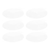 Darrahopens Baby & Kids > Baby & Kid's Toys > Pretend Play 6PCS Round Placemat Woven White Table Mat Heat Insulation Easy to Clean Versatile Dining Accessory for Home Kitchen Decor In Australia - Darrahopens
