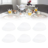 Darrahopens Baby & Kids > Baby & Kid's Toys > Pretend Play 6PCS Round Placemat Woven White Table Mat Heat Insulation Easy to Clean Versatile Dining Accessory for Home Kitchen Decor In Australia - Darrahopens