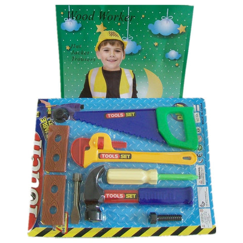 Darrahopens Baby & Kids > Baby & Kid's Toys > Pretend Play Boys costume wood worker