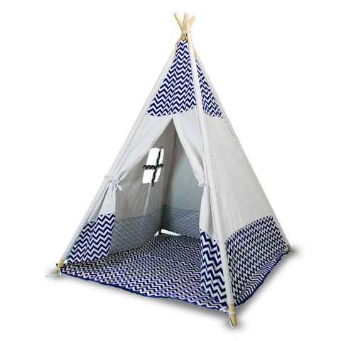 Darrahopens Baby & Kids > Baby & Kid's Toys > Pretend Play Giant Cotton Canvas Kids Teepee Children Pretend Play Tent Indoor Outdoor Party