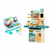Darrahopens Baby & Kids > Baby & Kid's Toys > Pretend Play Keezi 2 Piece Kids Pretend Kitchen and Washing Playset Sink Toys In Australia - Darrahopens