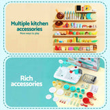 Darrahopens Baby & Kids > Baby & Kid's Toys > Pretend Play Keezi 2 Piece Kids Pretend Kitchen and Washing Playset Sink Toys In Australia - Darrahopens