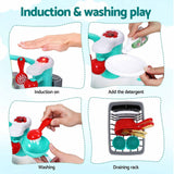 Darrahopens Baby & Kids > Baby & Kid's Toys > Pretend Play Keezi 2 Piece Kids Pretend Kitchen and Washing Playset Sink Toys In Australia - Darrahopens
