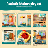 Darrahopens Baby & Kids > Baby & Kid's Toys > Pretend Play Keezi 2 Piece Kids Pretend Kitchen and Washing Playset Sink Toys In Australia - Darrahopens