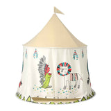 Darrahopens Baby & Kids > Baby & Kid's Toys > Pretend Play Keezi Kids Play Tent Playhouse Castle with Window Flag Carry Bag 115cmx115cm