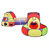 Darrahopens Baby & Kids > Baby & Kid's Toys > Pretend Play Keezi Kids Play Tent Pop Up Teepee Playhouse Ball Pit Crawl Tunnel Basketball Hoop