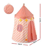 Darrahopens Baby & Kids > Baby & Kid's Toys > Pretend Play Keezi Kids Play Tent with Star Lights and Window Carry Bag 116cmx153cm Playhouse