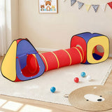 Darrahopens Baby & Kids > Baby & Kid's Toys > Pretend Play Keezi Kids Playhouse Play Tent Pop Up Teepee Castle Crawl Tunnel Outdoor Indoor Toys Children Gift