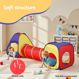 Darrahopens Baby & Kids > Baby & Kid's Toys > Pretend Play Keezi Kids Playhouse Play Tent Pop Up Teepee Castle Crawl Tunnel Outdoor Indoor Toys Children Gift