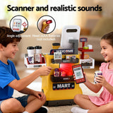 Darrahopens Baby & Kids > Baby & Kid's Toys > Pretend Play Keezi Kids Pretend Playset Supermarket Shopping Role Play Toy Cash Food 48PCS