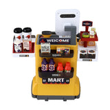 Darrahopens Baby & Kids > Baby & Kid's Toys > Pretend Play Keezi Kids Pretend Playset Supermarket Shopping Role Play Toy Cash Food 48PCS