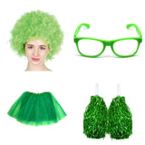 Darrahopens Baby & Kids > Baby & Kid's Toys > Pretend Play School house carnival colour celebrates kit Wig Glasses Tutus and Pom Poms - Yellow