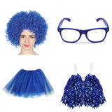 Darrahopens Baby & Kids > Baby & Kid's Toys > Pretend Play School house carnival colour celebrates kit Wig Glasses Tutus and Pom Poms - Yellow