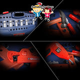 Darrahopens Baby & Kids > Baby & Kid's Toys > Pretend Play Tool Box Work Bench With Battery Operated Drill Set kids Pretend Play Toy 55pcs