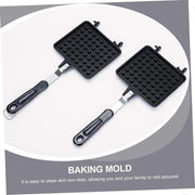 Darrahopens Baby & Kids > Baby & Kid's Toys > Pretend Play Waffle Mold Pan - Aluminum Nonstick Waffle Baking Dish for DIY Breakfast Waffles