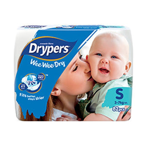 Darrahopens Baby & Kids > Baby & Kids Others 1pk 82 Drypers Baby Wee Wee Dry Nappies Nappy - Small 3-7Kg Diapers