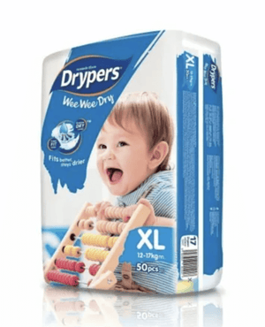 Darrahopens Baby & Kids > Baby & Kids Others 50pk Drypers Wee Wee Dry Disposable Diapers Nappies Nappy - XL 12-17kg