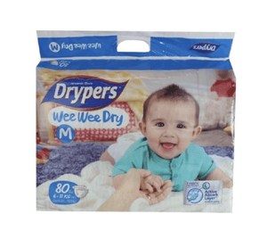 Darrahopens Baby & Kids > Baby & Kids Others 80pk Drypers Wee Wee Dry Disposable Diaper Nappies Nappy - Medium 6-11kg