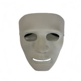 Darrahopens Baby & Kids > Baby & Kids Others > Baby & Toddler Clothing 2x Robot Plain Mask Purge Style Halloween Scary Ghost Blank Mask Unisex - 2x White
