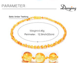 Darrahopens Baby & Kids > Baby & Kids Others > Baby & Toddler Clothing Genuine Baltic Amber Necklace for Baby & Toddler - 33cm Hand Knotted Blood Red Beads - Natural Certified Jewellery with Pouch