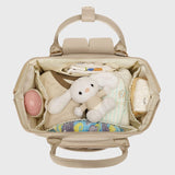 Darrahopens Baby & Kids > Baby & Kids Others > Baby & Toddler Clothing Stylish Mom Backpack with Insulated Bottle Pocket – Multi-Compartment Diaper Bag, Anti-Theft Phone Pocket, Large Capacity Baby Organizer, Travel Backpack for Moms (Apricot)