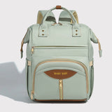 Darrahopens Baby & Kids > Baby & Kids Others > Baby & Toddler Clothing Stylish Mom Backpack with Insulated Bottle Pocket – Multi-Compartment Diaper Bag, Anti-Theft Phone Pocket, Large Capacity Baby Organizer, Travel Backpack for Moms (Green)