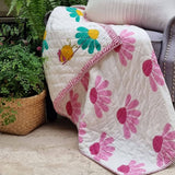 Darrahopens Baby & Kids > Baby & Kids Others GOTS Certified Organic Cotton Reversible Baby Quilt (100x120cm) - Bumblebee (Pink)