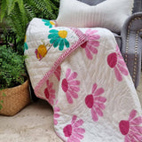 Darrahopens Baby & Kids > Baby & Kids Others GOTS Certified Organic Cotton Reversible Baby Quilt (100x120cm) - Bumblebee (Pink)