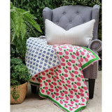 Darrahopens Baby & Kids > Baby & Kids Others GOTS Certified Organic Cotton Reversible Baby Quilt (100x120cm) - Pink Pineapple