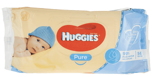 Darrahopens Baby & Kids > Baby & Kids Others Huggies Pk56 Baby Wipes Pure Unscented Sticky Top