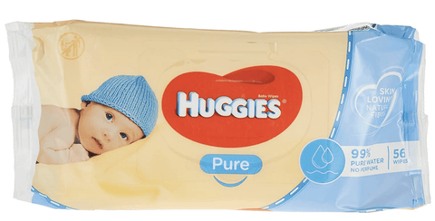 Darrahopens Baby & Kids > Baby & Kids Others Huggies Pk56 Baby Wipes Pure Unscented Sticky Top